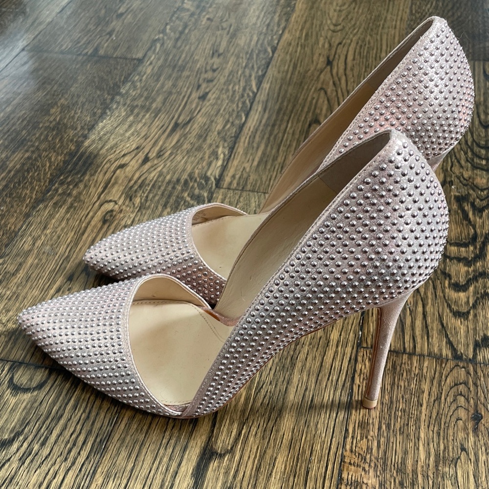 Vince Camuto Pink Studded Heels - Picture 4 of 8